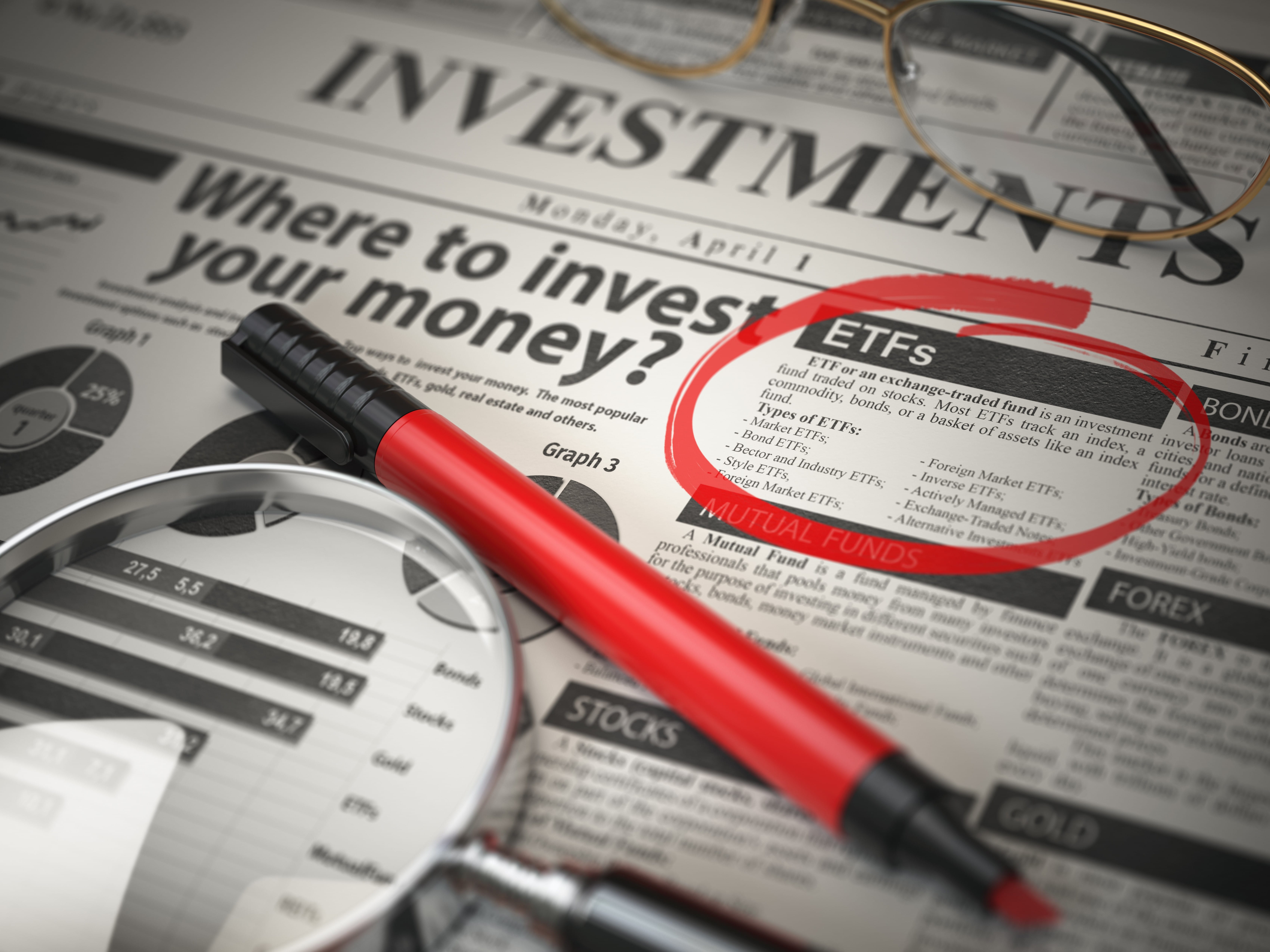 More than half of North American advertising focused on ETFs