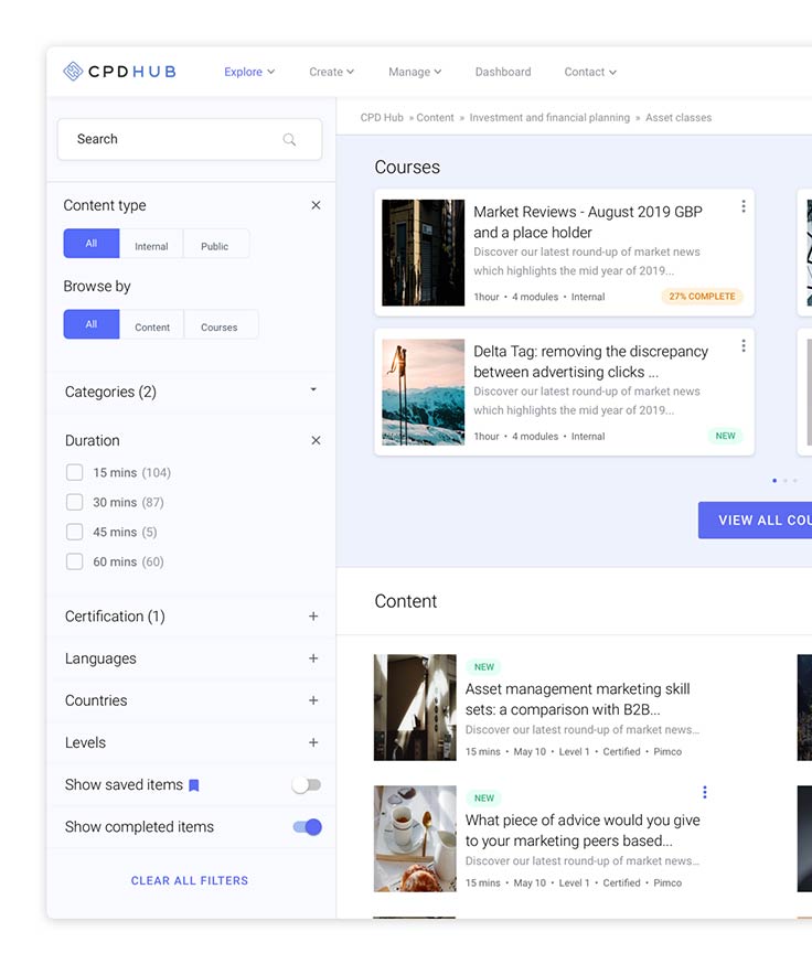 CPDHub app screenshot